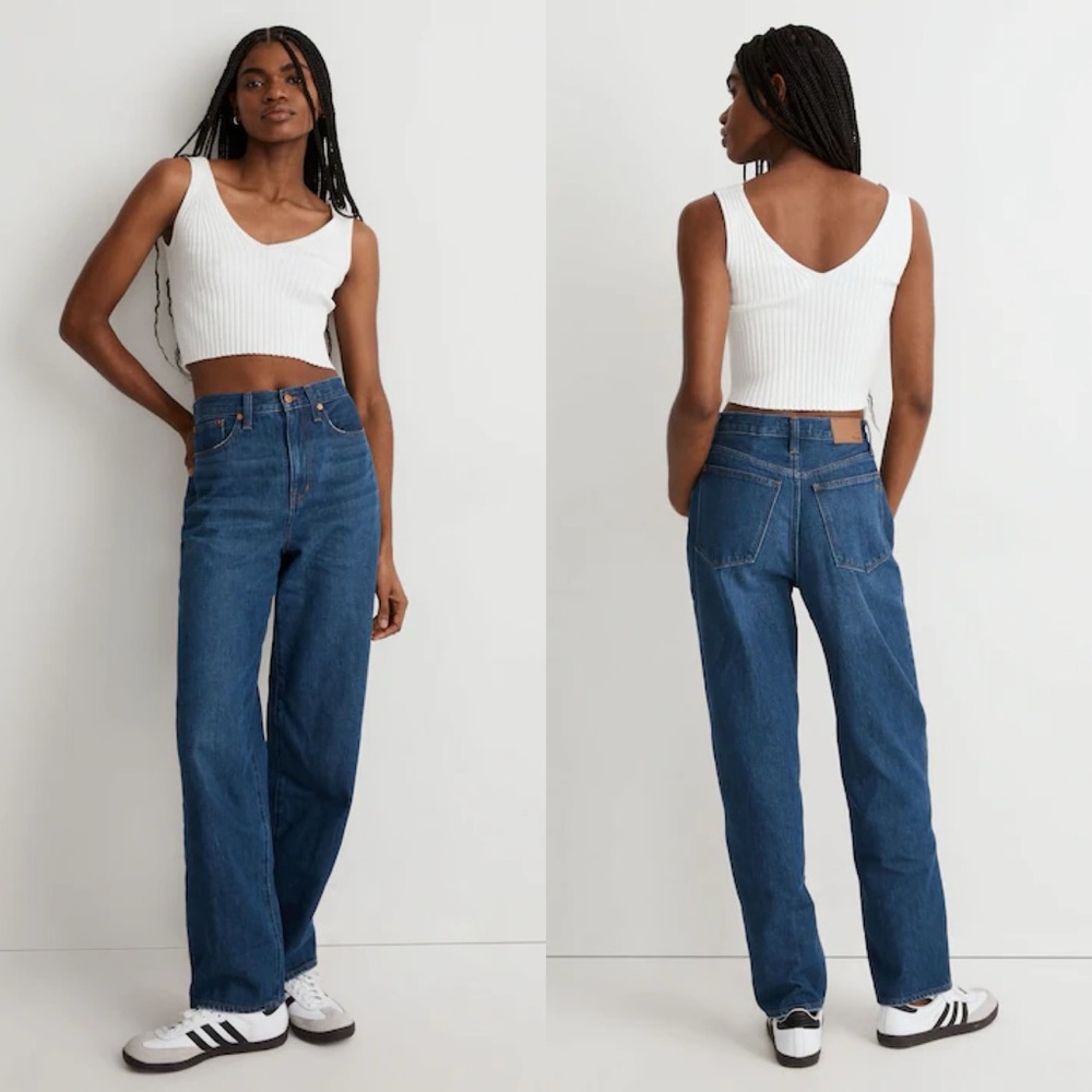 Madewell | Baggy Straight Jeans in Dark Worn Indigo Wash 27